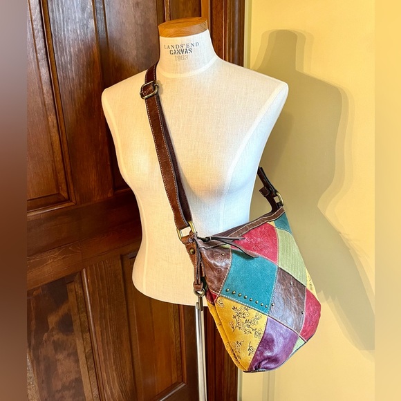 Fossil Handbags - Fossil Talita Patchwork Leather & Suede Shoulder Bag